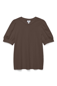 Vero Moda VMKERRY 2/4 O-NECK TOP VMA JRS NOO: chocolate martini