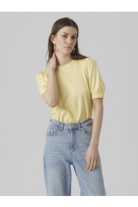 Vero Moda VMKERRY 2/4 O-NECK TOP VMA JRS NOO: lemon meringue