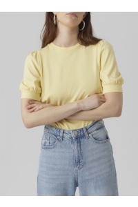 Vero Moda VMKERRY 2/4 O-NECK TOP VMA JRS NOO: lemon meringue