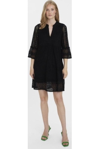 Vero Moda VMHONEY LACE 3/4 V-NECK TUNIC WVN G: black/flower lace