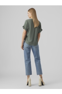 Vero Moda VMBEAUTY SS TOP WVN GA NOOS laurel wreath