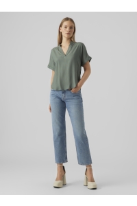 Vero Moda VMBEAUTY SS TOP WVN GA NOOS laurel wreath