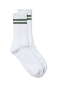 Vero Moda VMMEL STRIPE SPORTY SOCKS NOOS snow white/laurel wreath