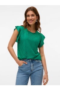 Vero Moda VMTASSA SL FRILL TOP NOOS bosphorus