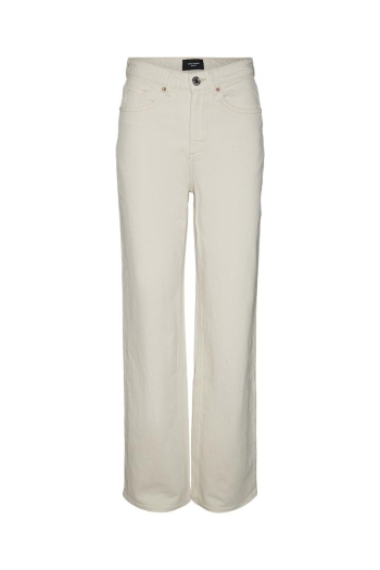 Vero Moda VMTESSA HR WIDE JEANS ECRU GA