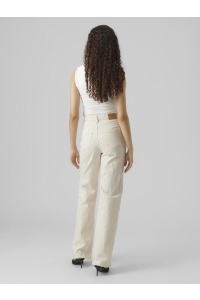 Vero Moda VMTESSA HR WIDE JEANS ECRU GA ecru