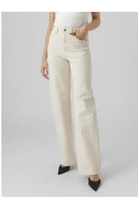 Vero Moda VMTESSA HR WIDE JEANS ECRU GA ecru