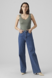 Vero Moda VMROSA SL TOP JRS NOOS laurel wreath