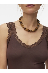 Vero Moda VMROSA SL TOP JRS NOOS chocolate martini