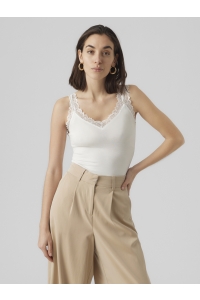 Vero Moda VMROSA SL TOP JRS NOOS snow white