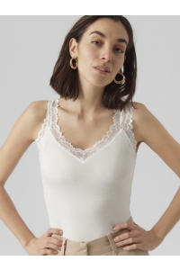 Vero Moda VMROSA SL TOP JRS NOOS snow white