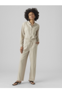 Vero Moda VMJESMILO WIDE PANTS WVN GA NOOS silver lining