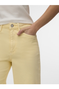 Vero Moda VMTESSA HR WIDE JEANS COLOR GA NOOS mellow yellow