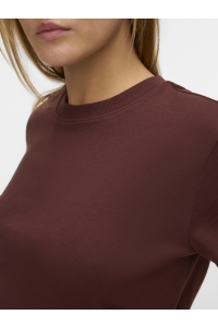 Vero Moda Aware AWNAIMA SS O-NECK T-SHIRT NOOS bitter chocolate
