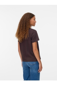 Vero Moda Aware AWNAIMA SS O-NECK T-SHIRT NOOS chocolate torte