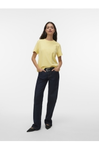 Vero Moda AWNAIMA SS O-NECK T-SHIRT NOOS lemon meringue