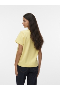 Vero Moda AWNAIMA SS O-NECK T-SHIRT NOOS lemon meringue