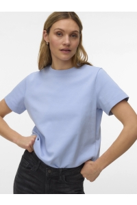 Vero Moda AWNAIMA SS O-NECK T-SHIRT NOOS brunnera blue