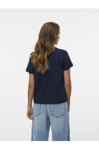 Vero Moda AWNAIMA SS O-NECK T-SHIRT NOOS dark sapphire