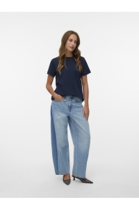 Vero Moda AWNAIMA SS O-NECK T-SHIRT NOOS dark sapphire