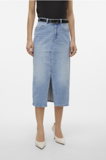 Vero Moda VMVERI HR CALF DENIM SKIRT GA MIX N: