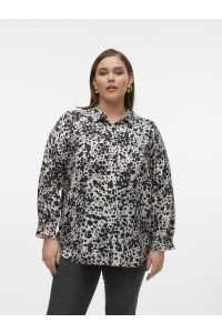 Vero Moda VMCJOSIE DORA L/S LONG SHIRT WVN GA: pumice stone/dora
