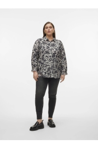 Vero Moda VMCJOSIE DORA L/S LONG SHIRT WVN GA: pumice stone/dora