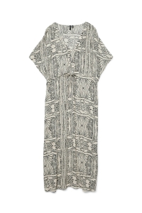 Vero Moda VMMENNY SS 7/8 KAFTAN WVN GA oatmeal/tenna