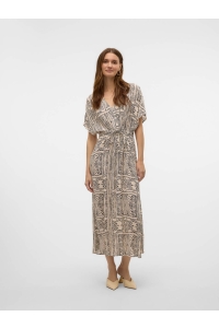 Vero Moda VMMENNY SS 7/8 KAFTAN WVN GA oatmeal/tenna