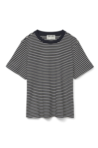 Vero Moda AWJADA NAIMA SS O-NECK T-SHIRT NOOS night sky/birch