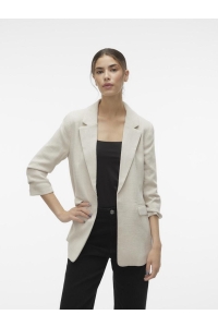 Vero Moda VMFRIDA 3/4 REGULAR BLAZER NOOS oatmeal/melange