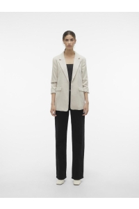 Vero Moda VMFRIDA 3/4 REGULAR BLAZER NOOS oatmeal/melange
