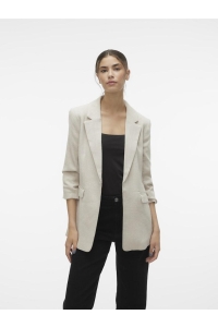 Vero Moda VMFRIDA 3/4 REGULAR BLAZER NOOS oatmeal/melange