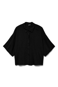 Vero Moda VMLINN 2/4 SHORT SHIRT WVN NOOS black