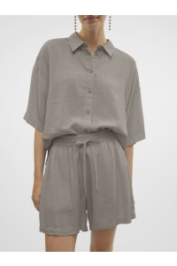 Vero Moda VMLINN SHORTS WVN NOOS moon rock/melange
