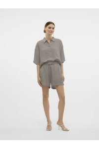Vero Moda VMLINN SHORTS WVN NOOS moon rock/melange