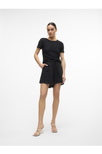 Vero Moda VMLINN SHORTS WVN NOOS black