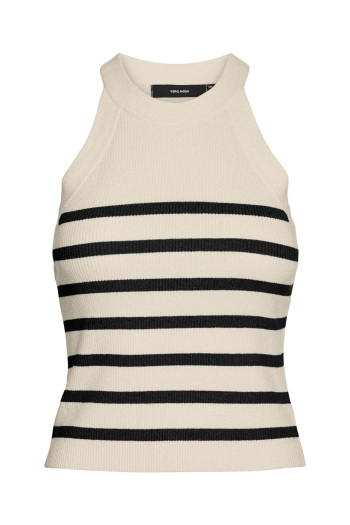 Vero Moda VMSABA RIB SL O-NECK TOP GA NOOS