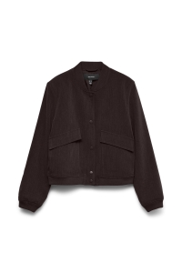 Vero Moda VMAMALA SHORT JACKET TS chocolate torte