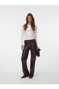 Vero Moda VMTESSA HR WIDE PL PANTS NOOS chocolate torte