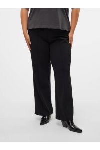 Vero Moda curve VMCBECKY HW WIDE PULL ON PANT NOOS : black