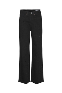 Vero Moda VMTESSA HR WIDE JEANS RHINES RA118 : black