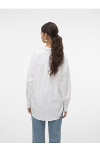 Vero Moda VMFANNI LS SHIRT WVN GA NOOS bright white