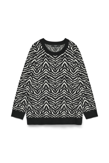 Vero Moda VMCARIA ART LS O-NECK PULLOVER GA C: