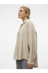 Vero Moda VMMELANEY QUEENY LS SHIRT WVN NOOS overcast/melange