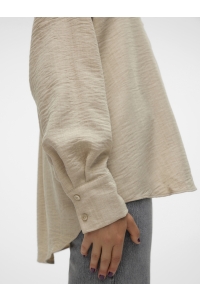 Vero Moda VMMELANEY QUEENY LS SHIRT WVN NOOS overcast/melange