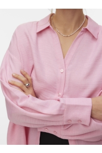 Vero Moda VMMELANEY QUEENY LS SHIRT WVN NOOS prism pink