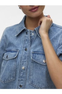 Vero Moda VMFENJA 2/4 SHORT DENIM DRESS GA NO: light blue denim