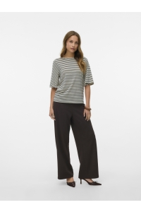 Vero Moda VMBERLIN ZAMIRA MW WIDE PANT NOOS chocolate torte