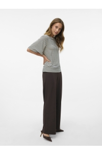 Vero Moda VMBERLIN ZAMIRA MW WIDE PANT NOOS chocolate torte